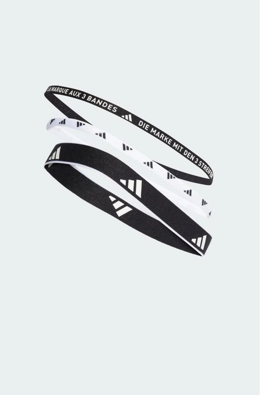Adidas Men's Multiple Width Training Headbands - 3 Pack Sweat Absorbing Workout Bands