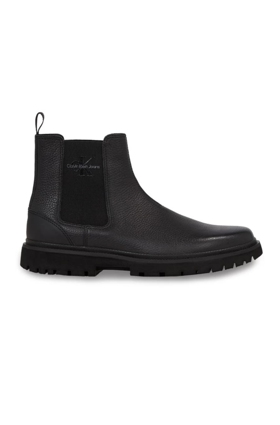 "Men's CALVIN KLEIN Leather Chelsea Boots – Stylish & Comfortable Dress Boots for Men"