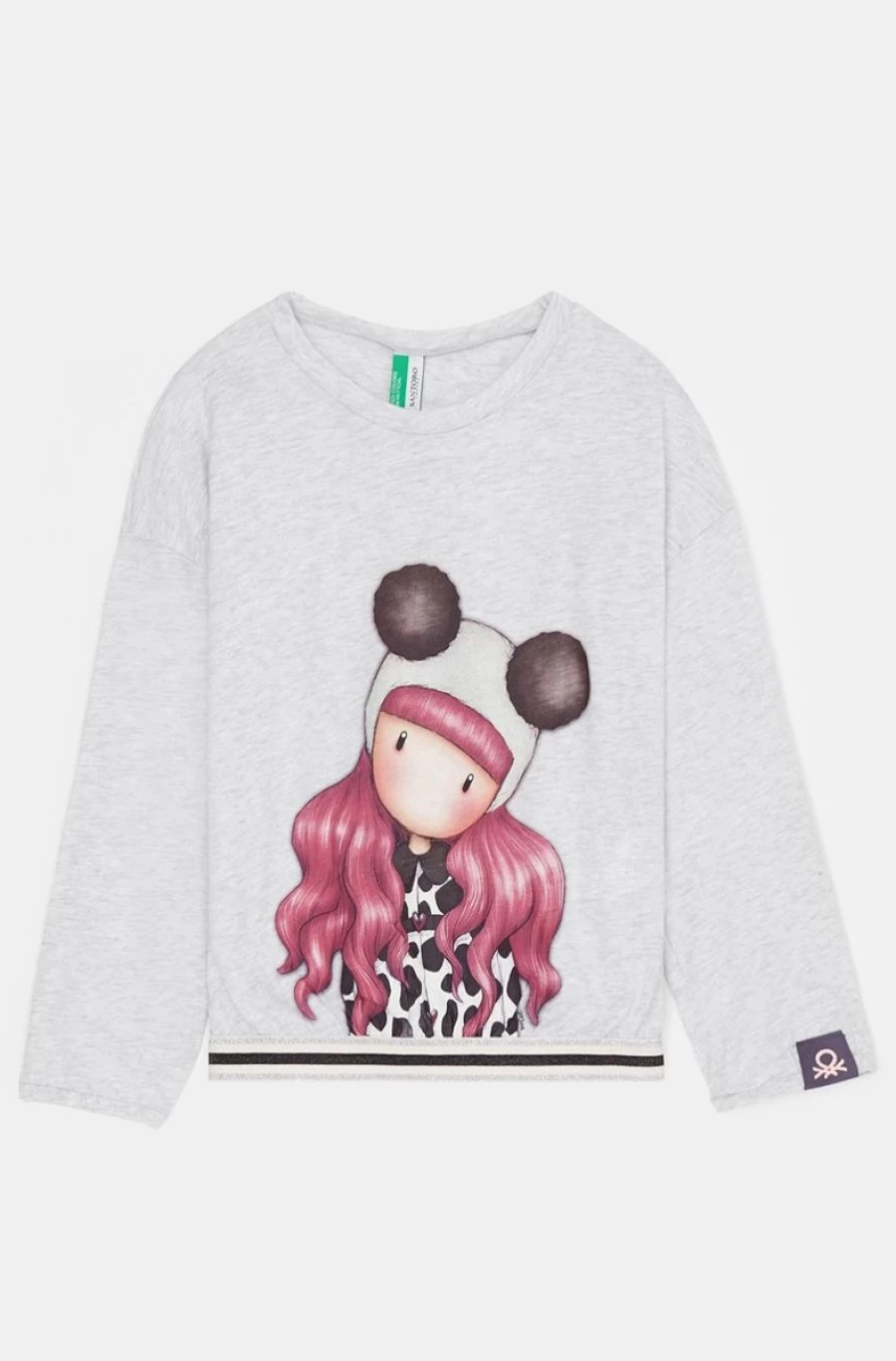 Benetton Girls' Long Pyjamas with Gorjuss Print - Comfortable Sleepwear for Kids