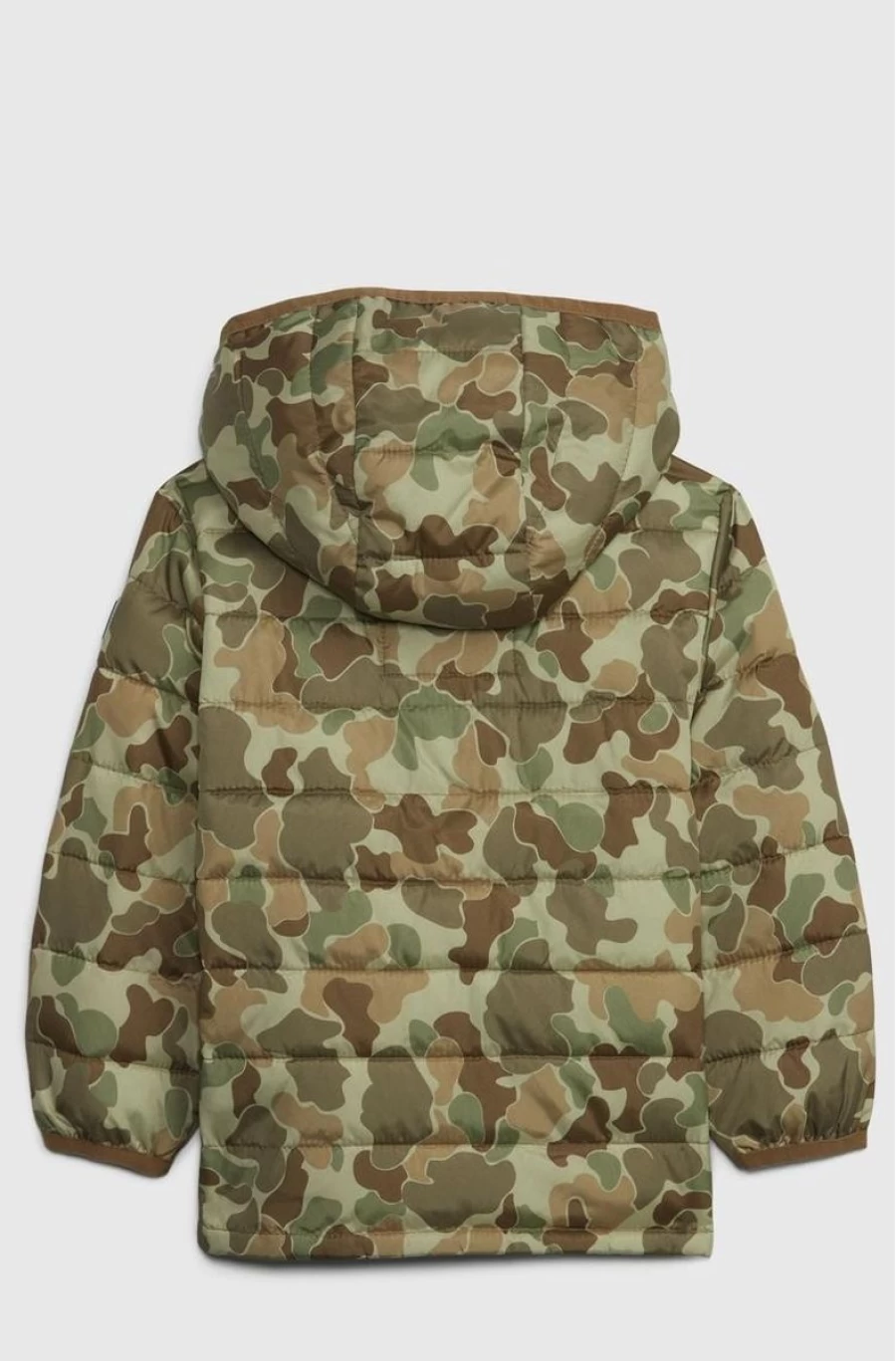 GAP Boys Green Camo Cold Control Puffer Jacket - Babygap Insulated Winter Coat