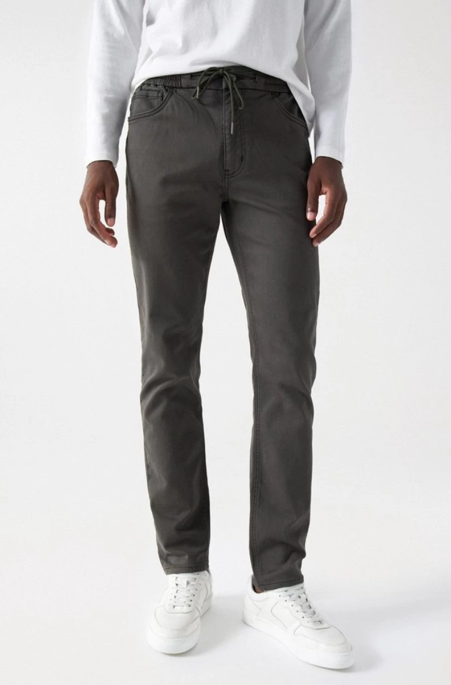 "SALSA JEANS Men's S-Activ Stretch Cotton Joggers for Comfort & Style"