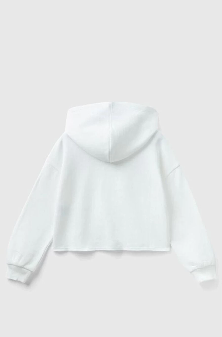 BENETTON Girls' Hoodie With Embroidered Logo Sequins - Stylish & Comfortable Pullover