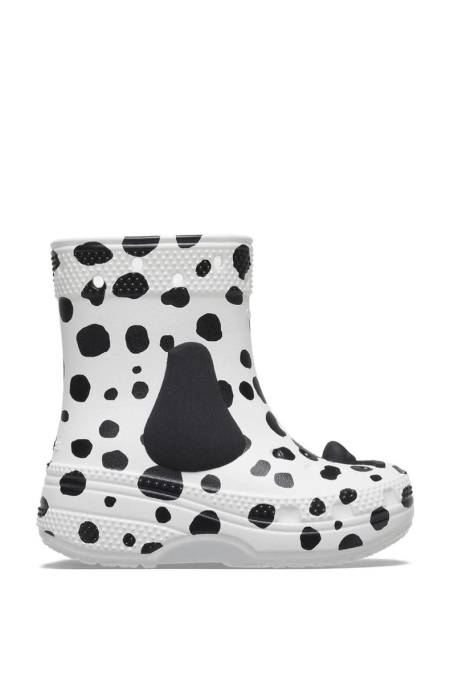 CROCS Boys' Toddler Classic I Am Dalmatian Print Clog Boots