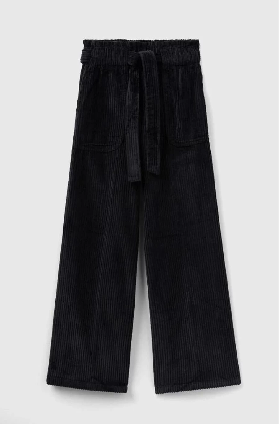 Benetton Girls Cream Corduroy Palazzo Pants for Comfort & Style