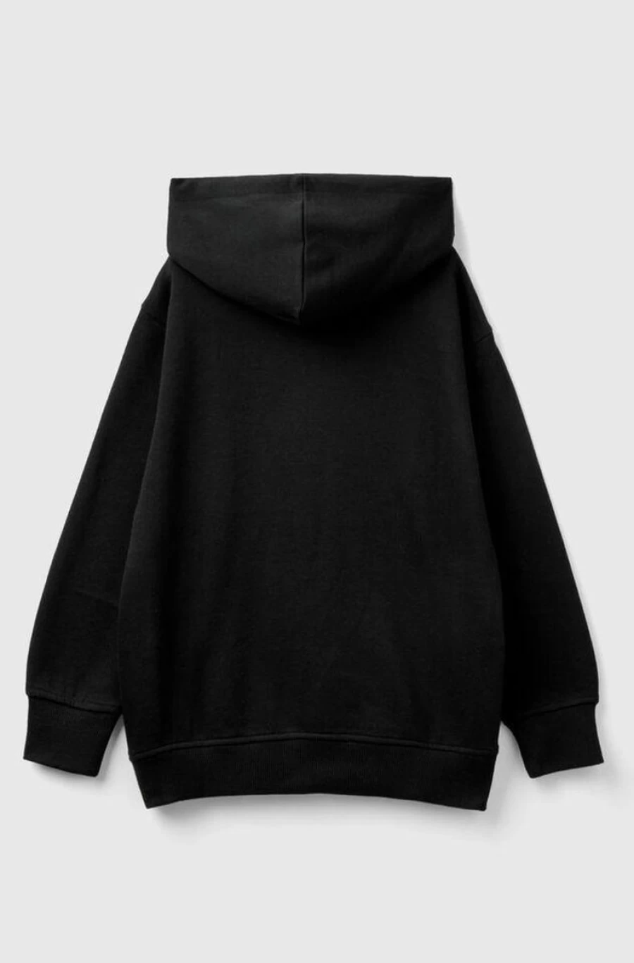 Benetton Boys' Hooded Pullover Sweatshirt with Side Zipper Detail