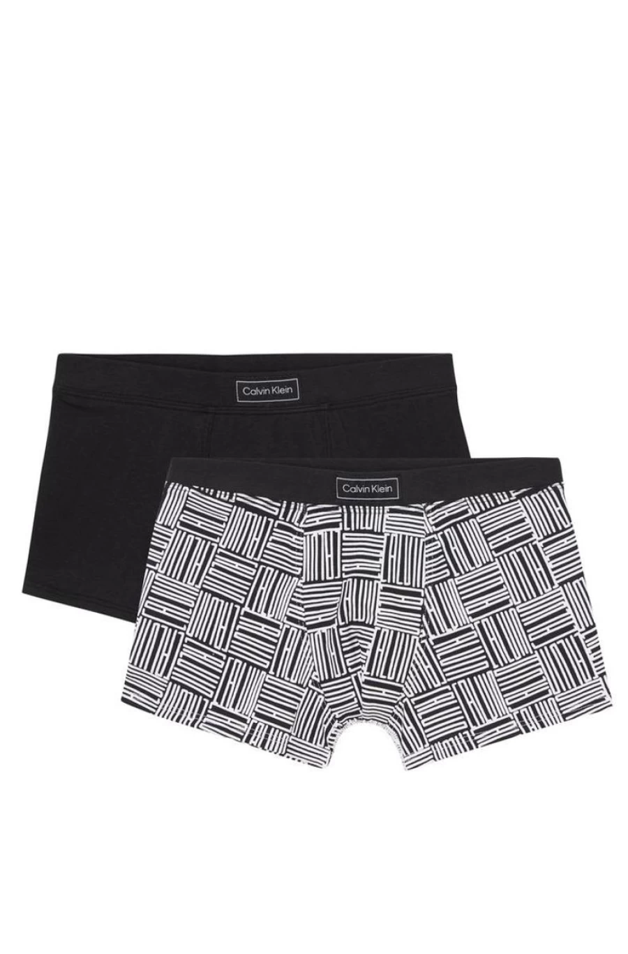 2 Pack Calvin Klein Boys Cotton Trunks - Modern Comfort Underwear for Kids