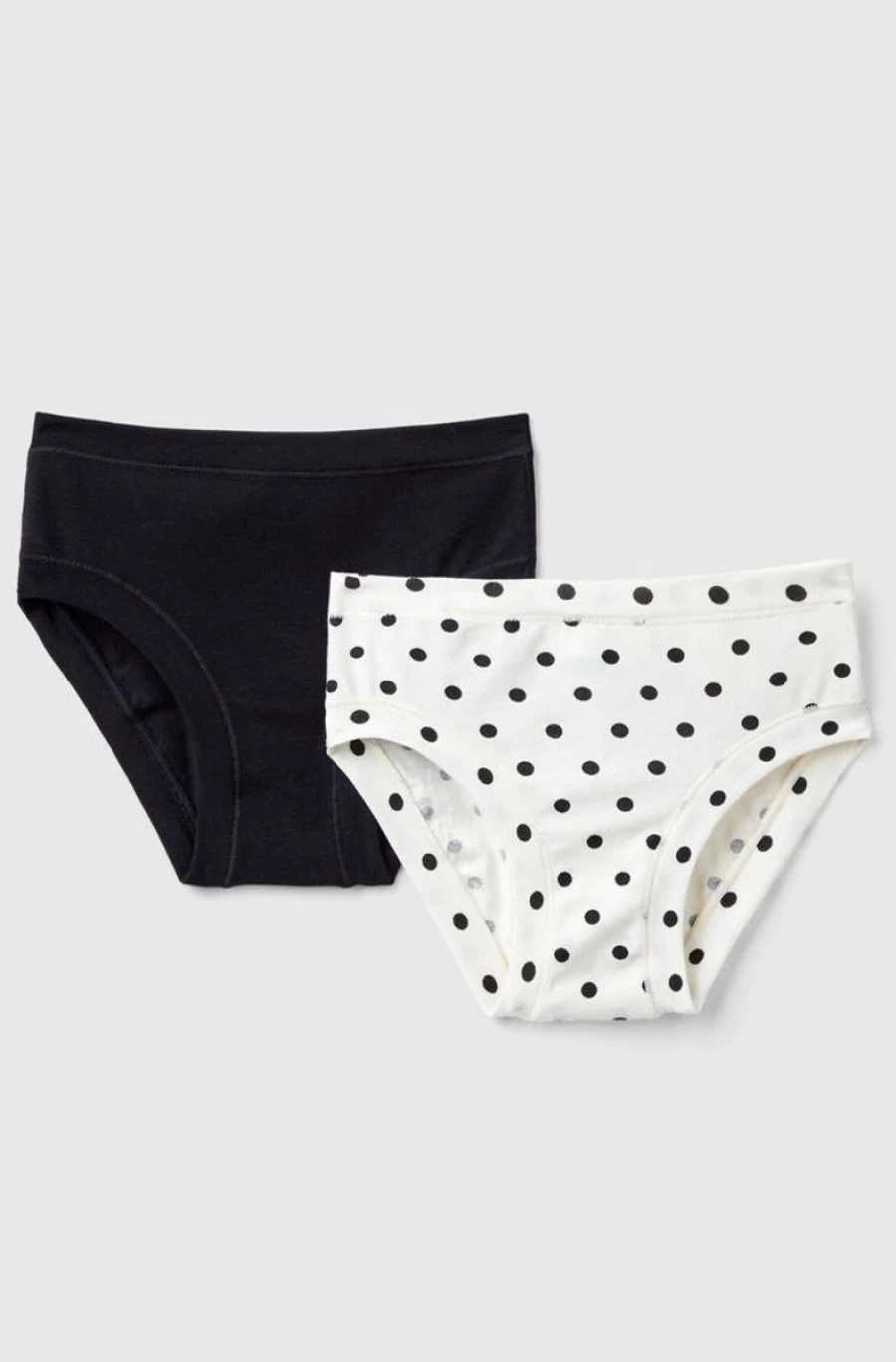 Benetton Girls' Organic Cotton Underwear 2-Pack - Multi Color