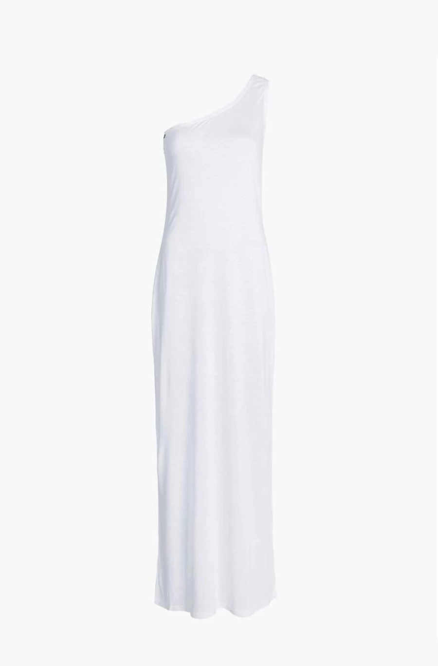 CALVIN KLEIN Women's One Shoulder Maxi Beach Dress - Elegant Summer Swim Cover Up