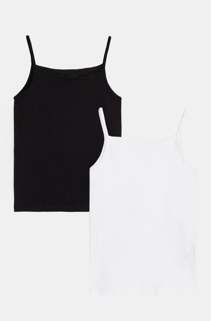 Benetton Girls' Stretch Cotton Camisole Set - Multi Color Two-Pack