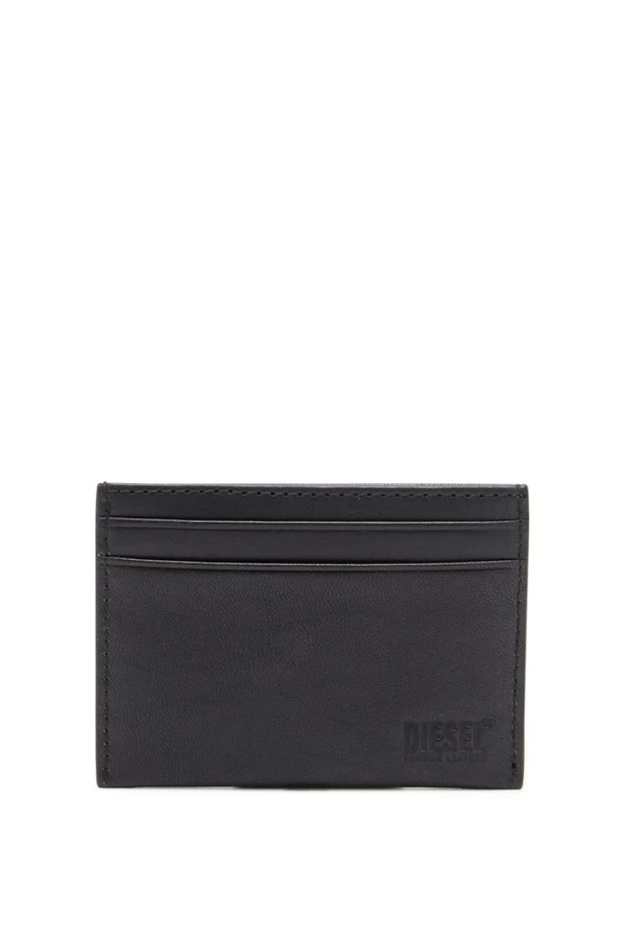 DIESEL Men's Genuine Leather Card Holder Wallet - Slim RFID Blocking ID Credit Card Case