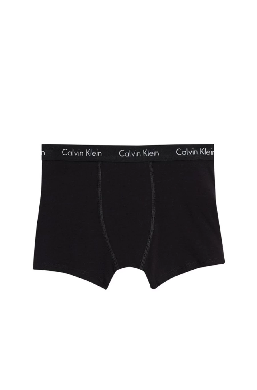 2 Pack Calvin Klein Boys Logomania Trunks - Black Underwear for Boys