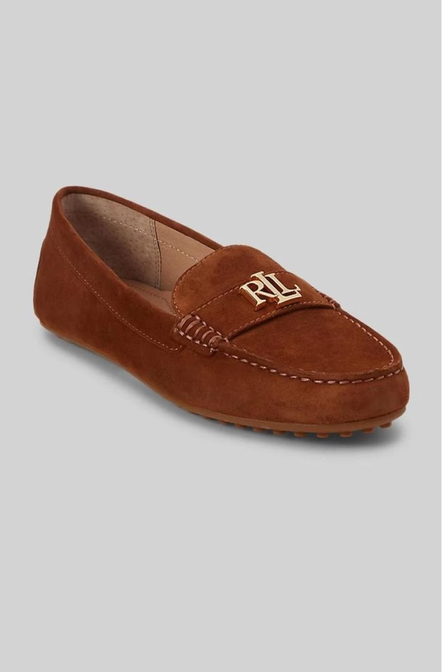 RALPH LAUREN Women's Brown Suede Barnsbury Loafers