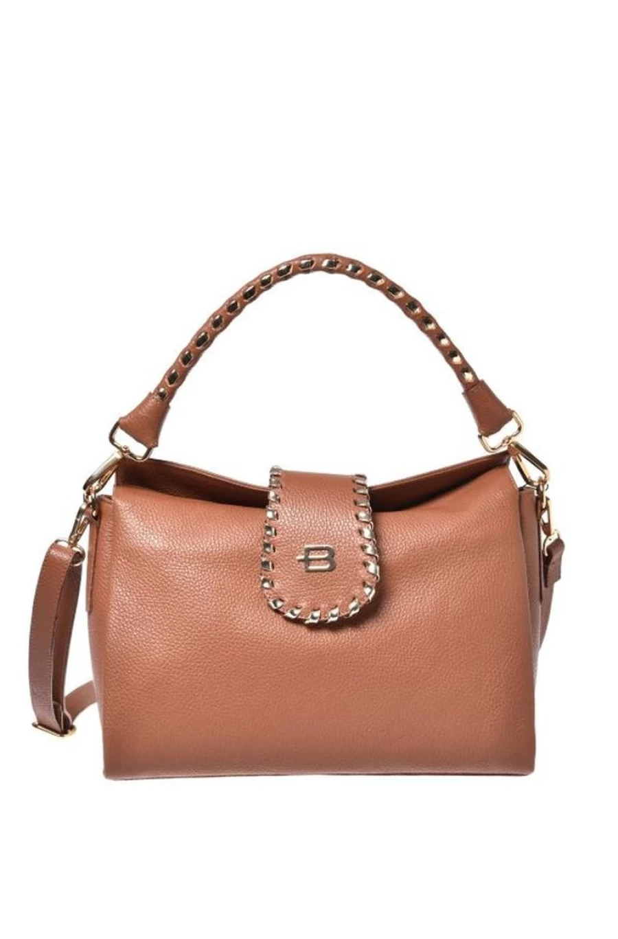 BALDININI Women's Woven Leather Handbag – Elegant Designer Purse for Women