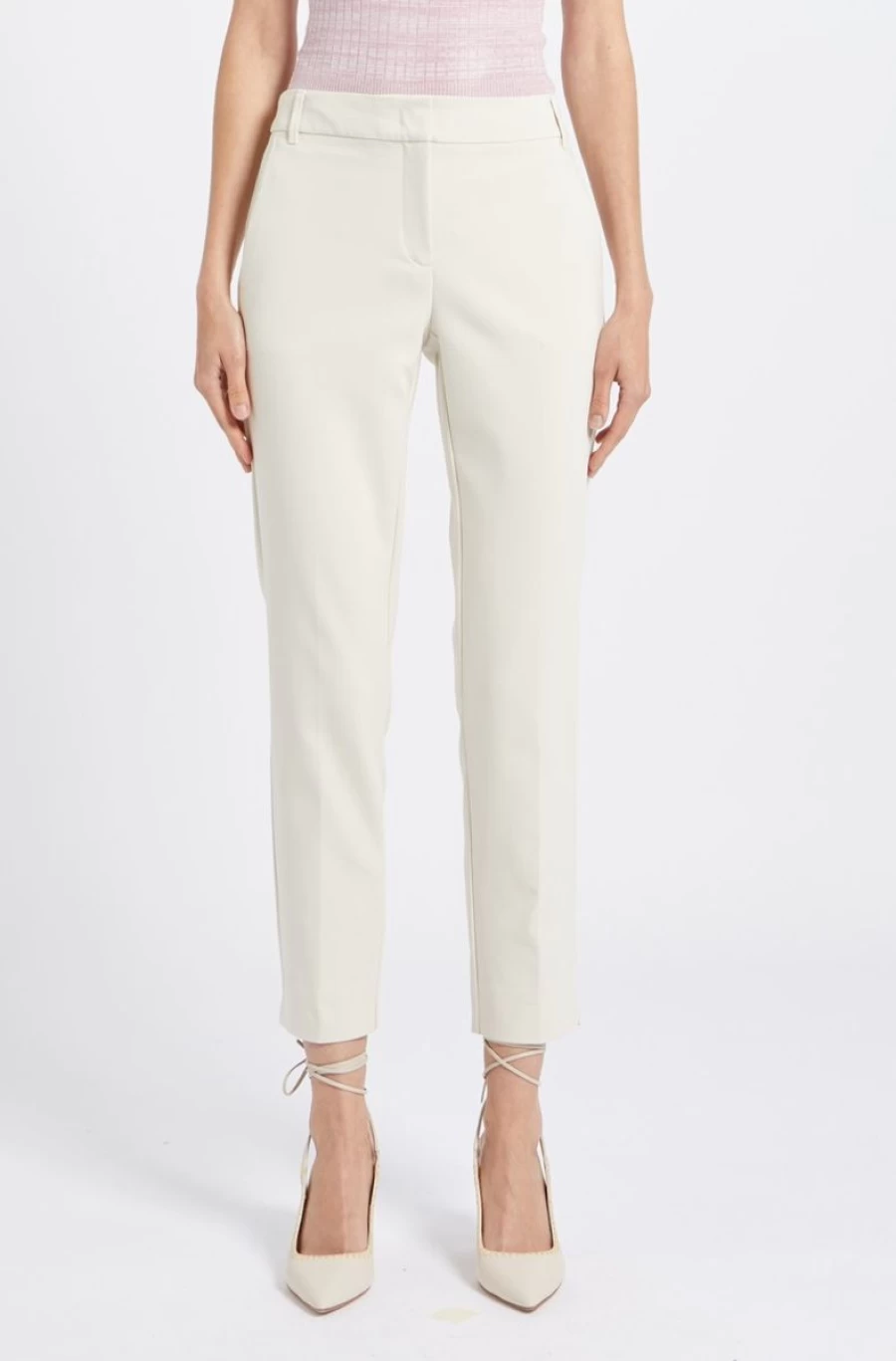 "Women's MARELLA Cropped Chino Trousers for Stylish Comfort"