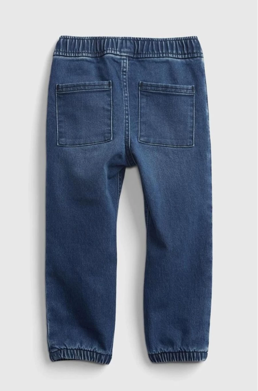 GAP Boys' Medium Wash Denim Joggers - Toddler Everyday Comfort Pants with Washwell Technology