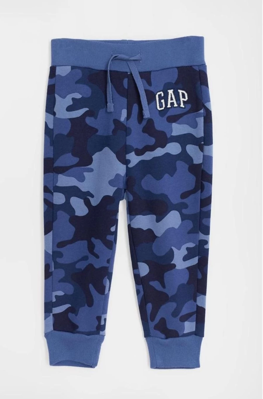 GAP Boys Blue Camo Logo Pull-On Joggers for Comfort and Style