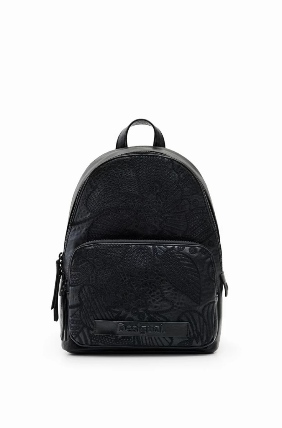 DESIGUAL Women's Floral Embroidered Backpack Small Crossbody Purse Boho Chic