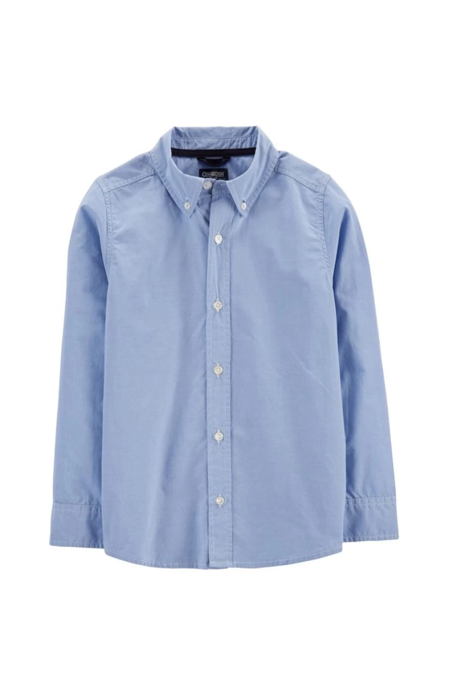 CARTER'S Boys Blue Cotton Button-Front Shirt