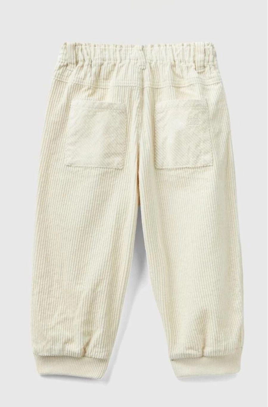 Benetton Boys' Cotton Velvet Balloon Fit Trousers for Comfort & Style