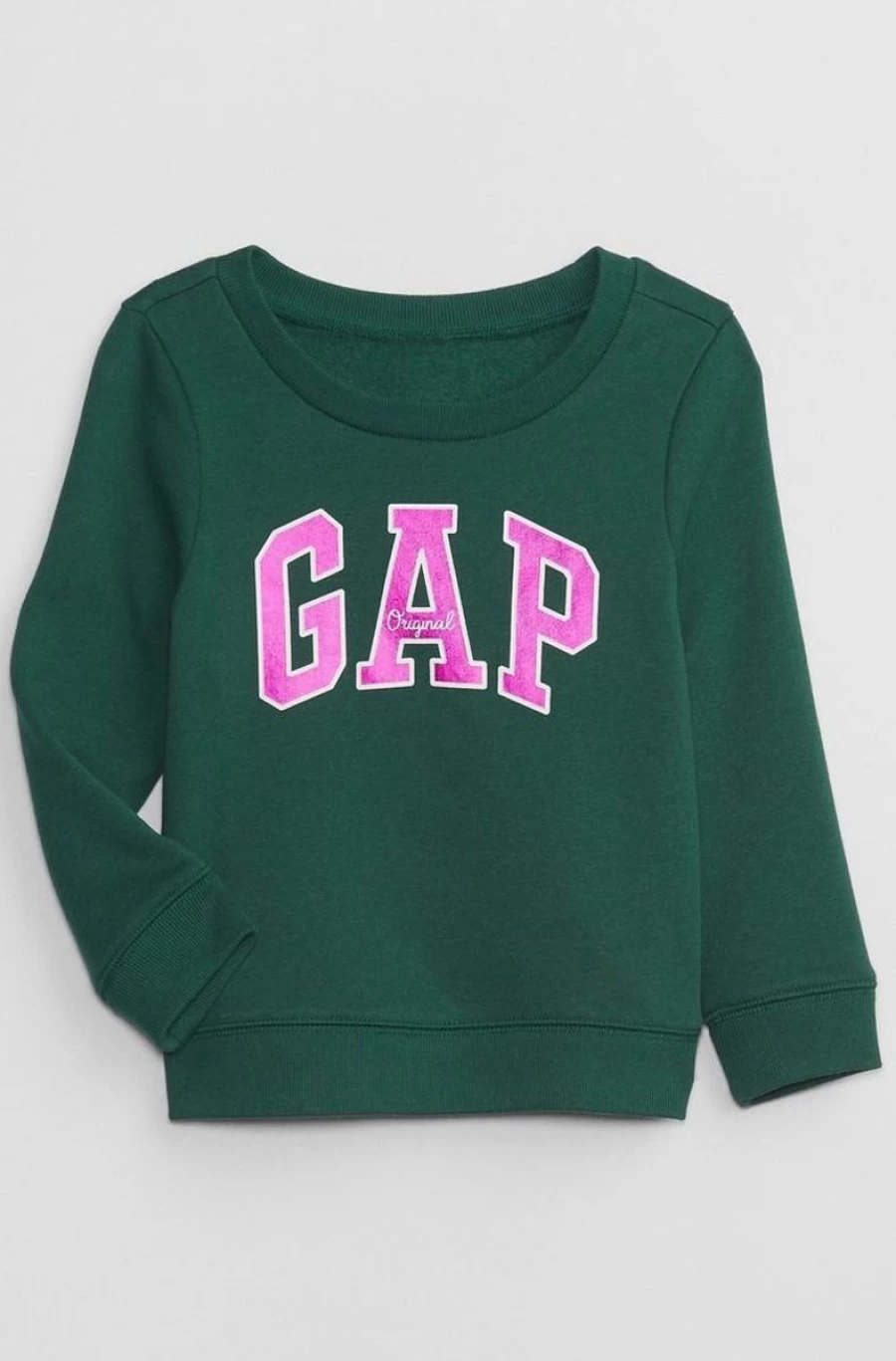 GAP Girls' June Bug Green Logo Sweatshirt | Baby Gap Sweater for Girls