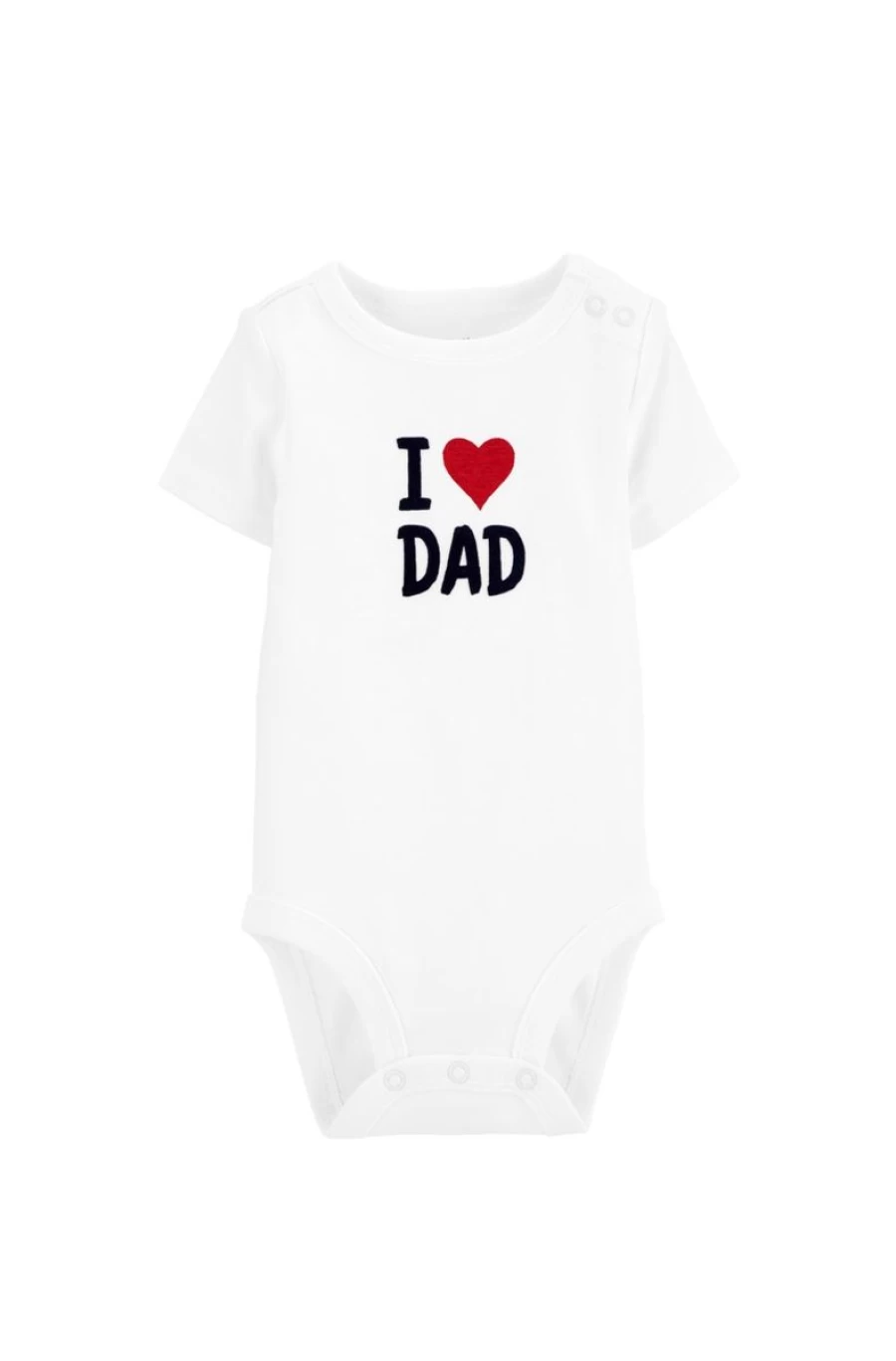 "Cute CARTER'S Boys Cotton Bodysuit - I Love Dad Baby Outfit"
