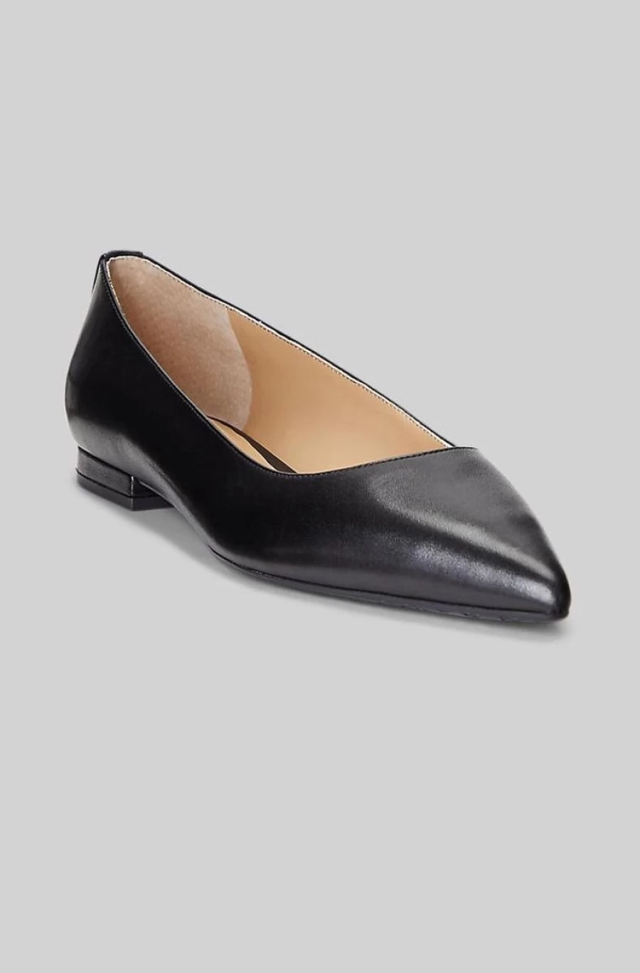 RALPH LAUREN Women's Londyn Burnished Leather Ballet Flats - Classic Comfortable Loafers