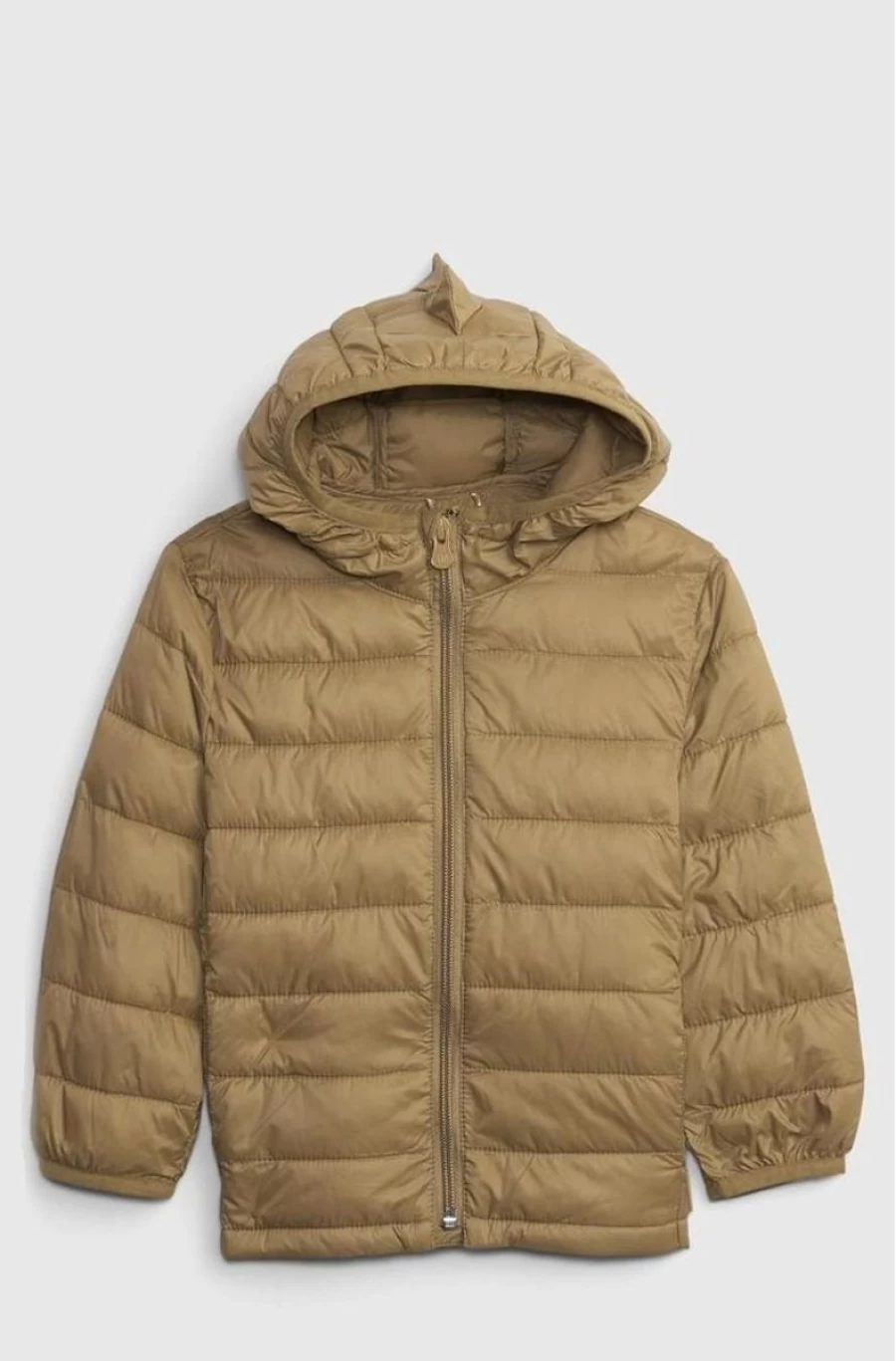 GAP Boys' Mission Tan Lightweight Puffer Jacket - 100% Recycled Toddler Coat