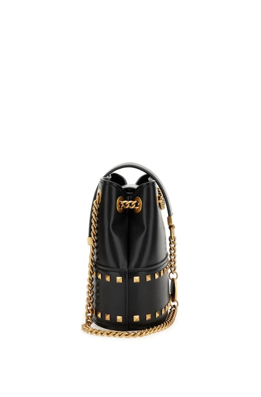 GUESS Women's Iseline Stud Mini Bucket Bag - Stylish Leather Crossbody Purse with Stud Details