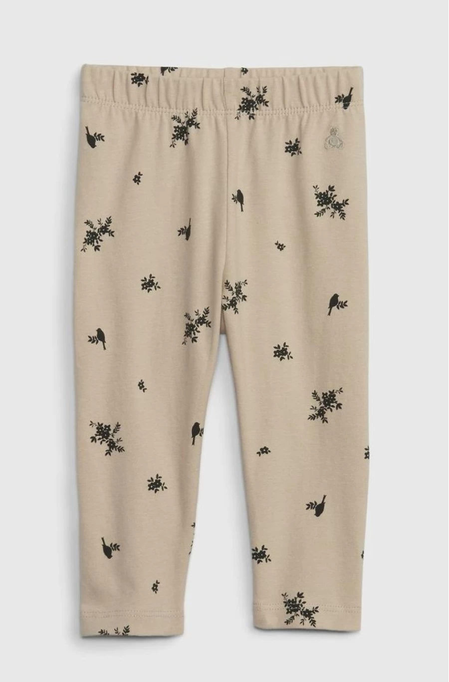 GAP Girls Organic Cotton Mix And Match Leggings - Bedrock Beige Floral Print