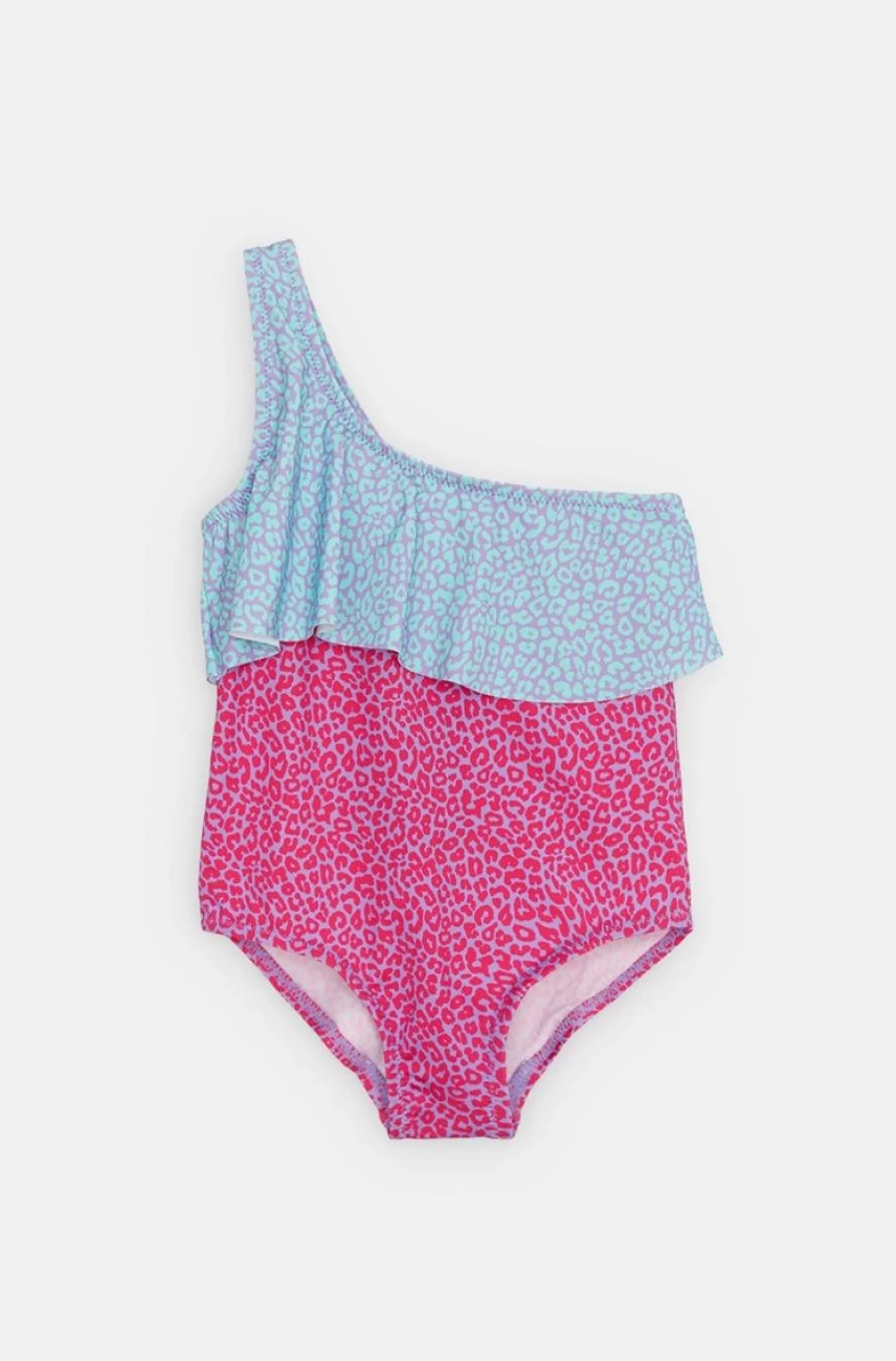 BENETTON Girls' Animal Print One-Piece Swimsuit - Multi Color