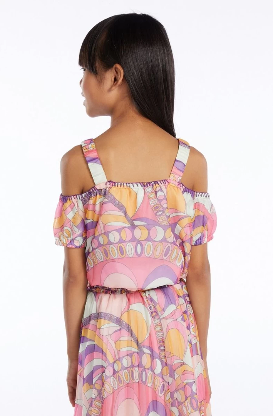 GUESS Girls Multi-Color All Over Print Top for Stylish Outfits