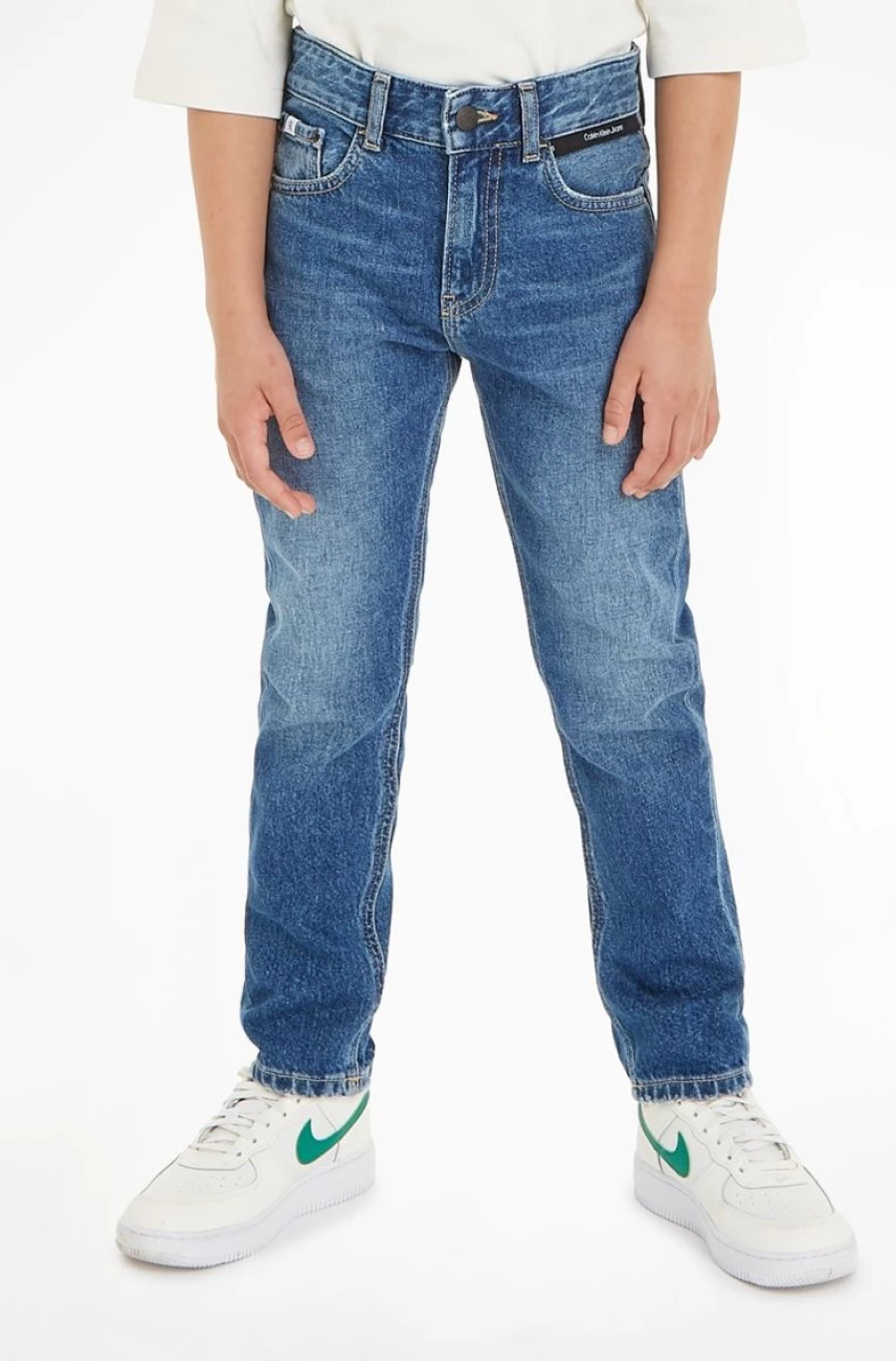 "Boys' Dad Jeans by CALVIN KLEIN – Classic Fit Denim for Kids"