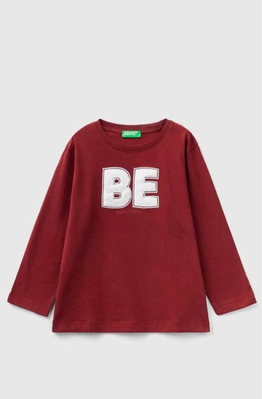 Benetton Boys Red Cotton T-Shirt with Embroidery - Premium Quality Kids Apparel