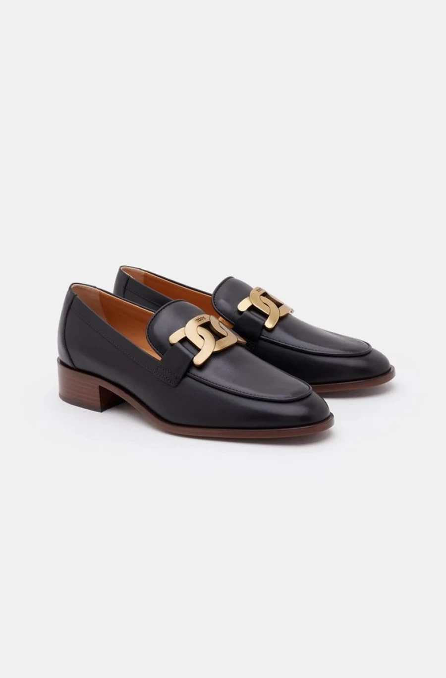 TOD'S Women's Black Leather Loafers – Classic Comfort & Style