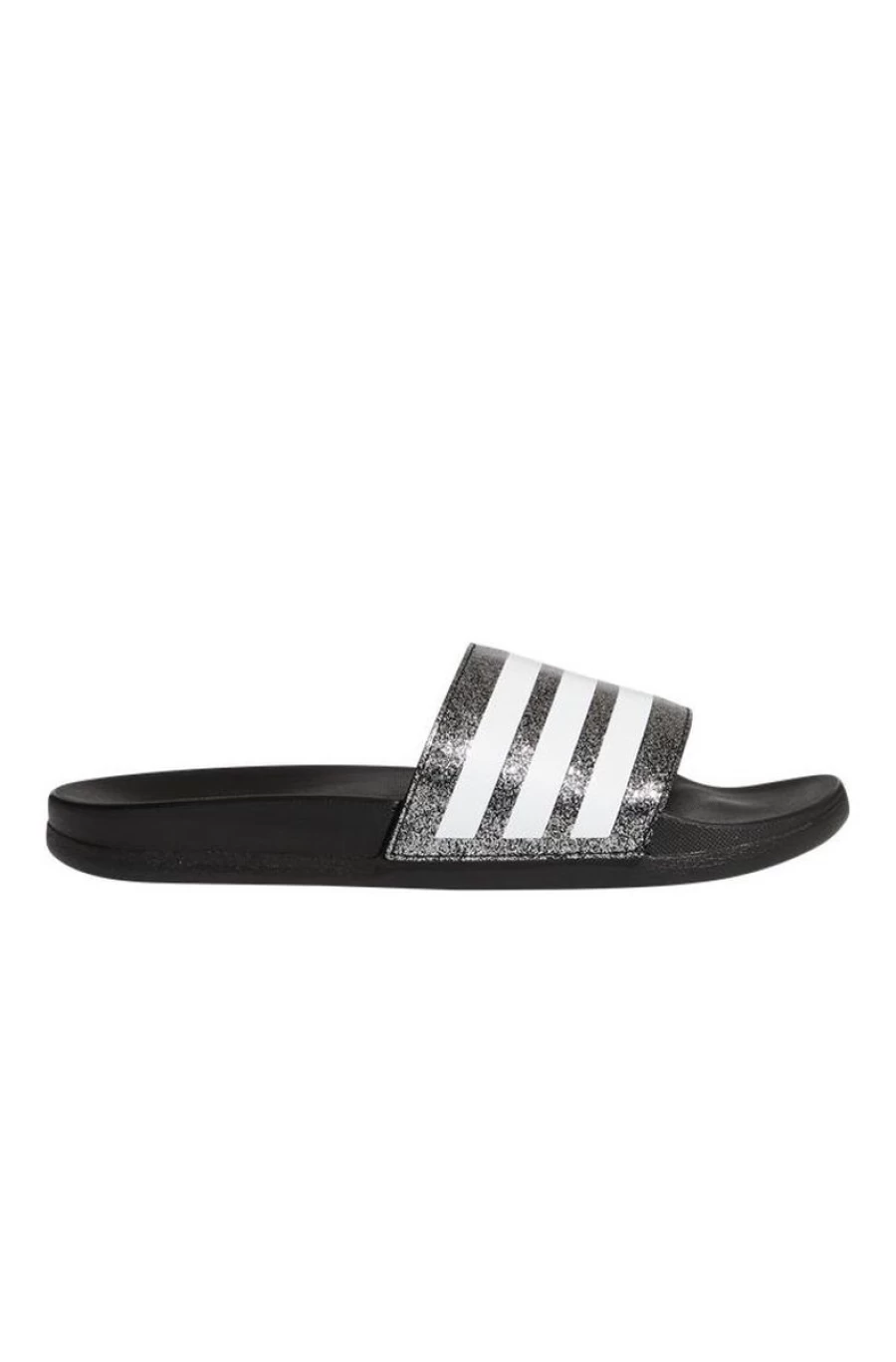 Adidas Adilette Comfort Slides for Girls - Core Black Pool Sandals