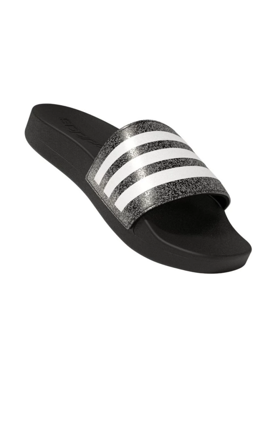 Adidas Adilette Comfort Slides for Girls - Core Black Pool Sandals