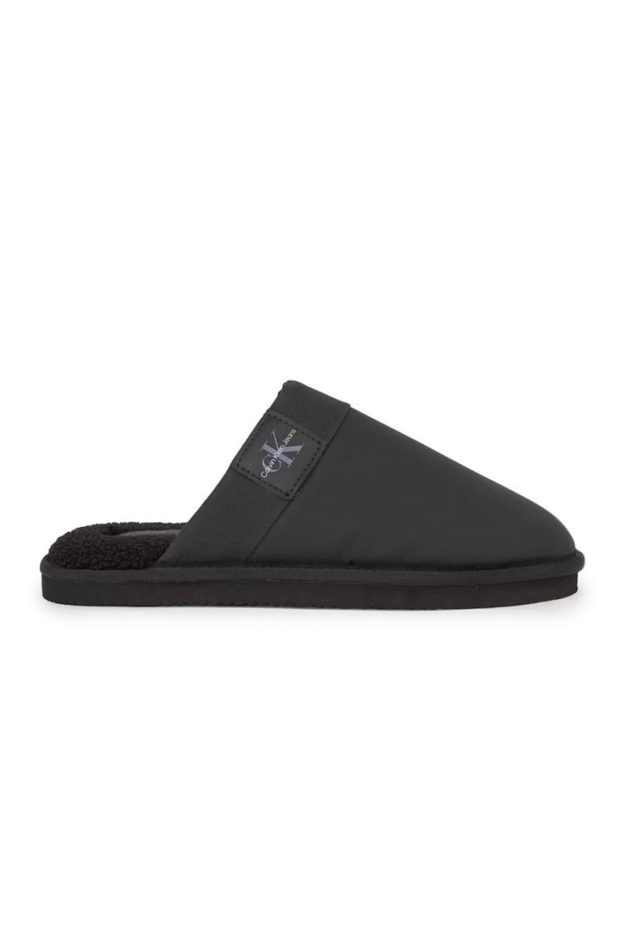 CALVIN KLEIN Men's Genuine Leather Slip-On Mule Slippers Comfortable Casual Shoes