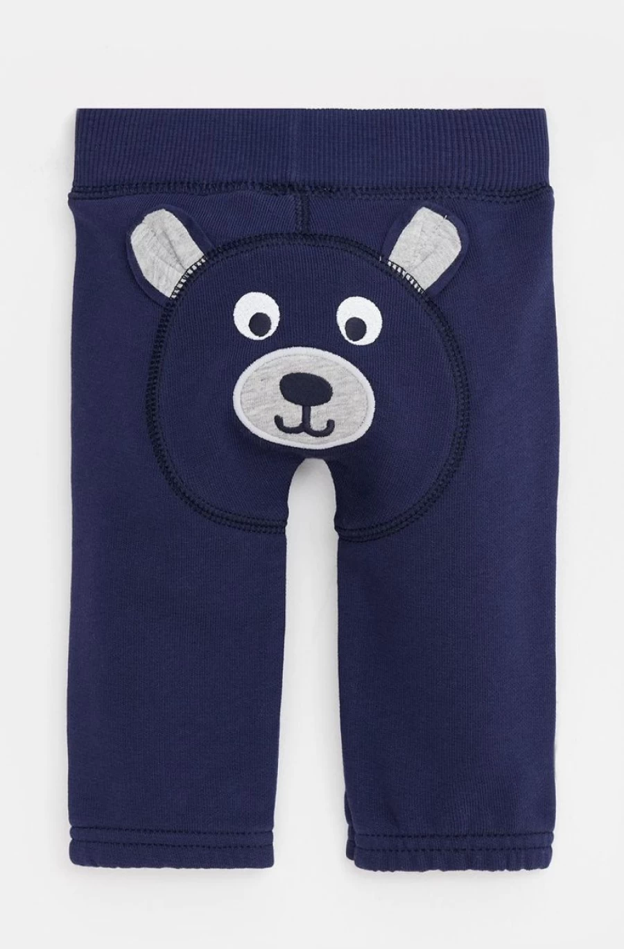 "BENETTON Girls' Blue Embroidered Sweatpants - Stylish Comfort for Kids"