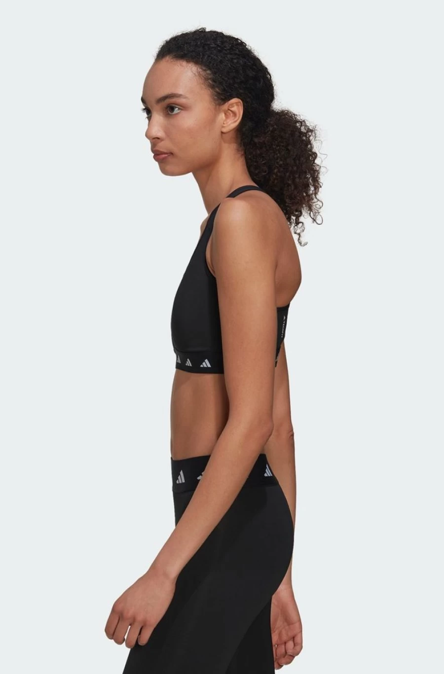Adidas Women's PowerReact TechFit Medium-Support Sports Bra - Black