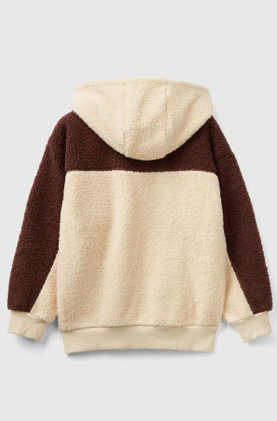 Benetton Boys' Hooded Teddy Bear-Effect Sweatshirt