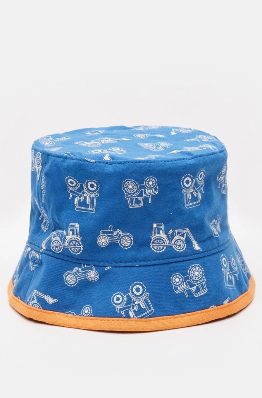 Benetton Boys' Reversible Bucket Hat with Adjustable Side Ties - Dual-Sided Design