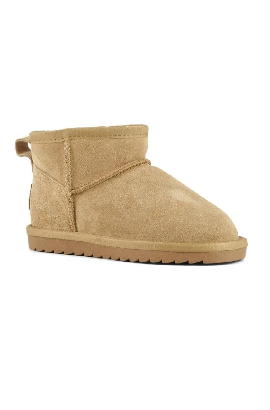 "COLORS OF CALIFORNIA Girls' Brown Suede Short Winter Boots"