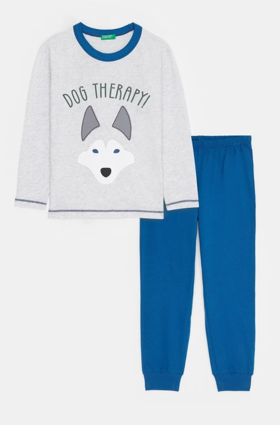 Benetton Boys' Long Cotton Pajamas - Comfortable Sleepwear for Kids