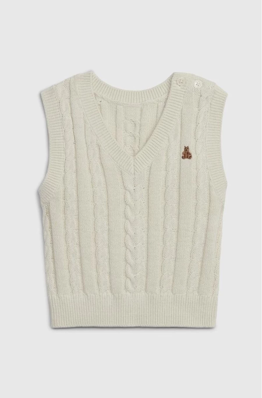 GAP Boys' Cable Knit Sweater Vest for Babies – Cozy Winter Knitwear