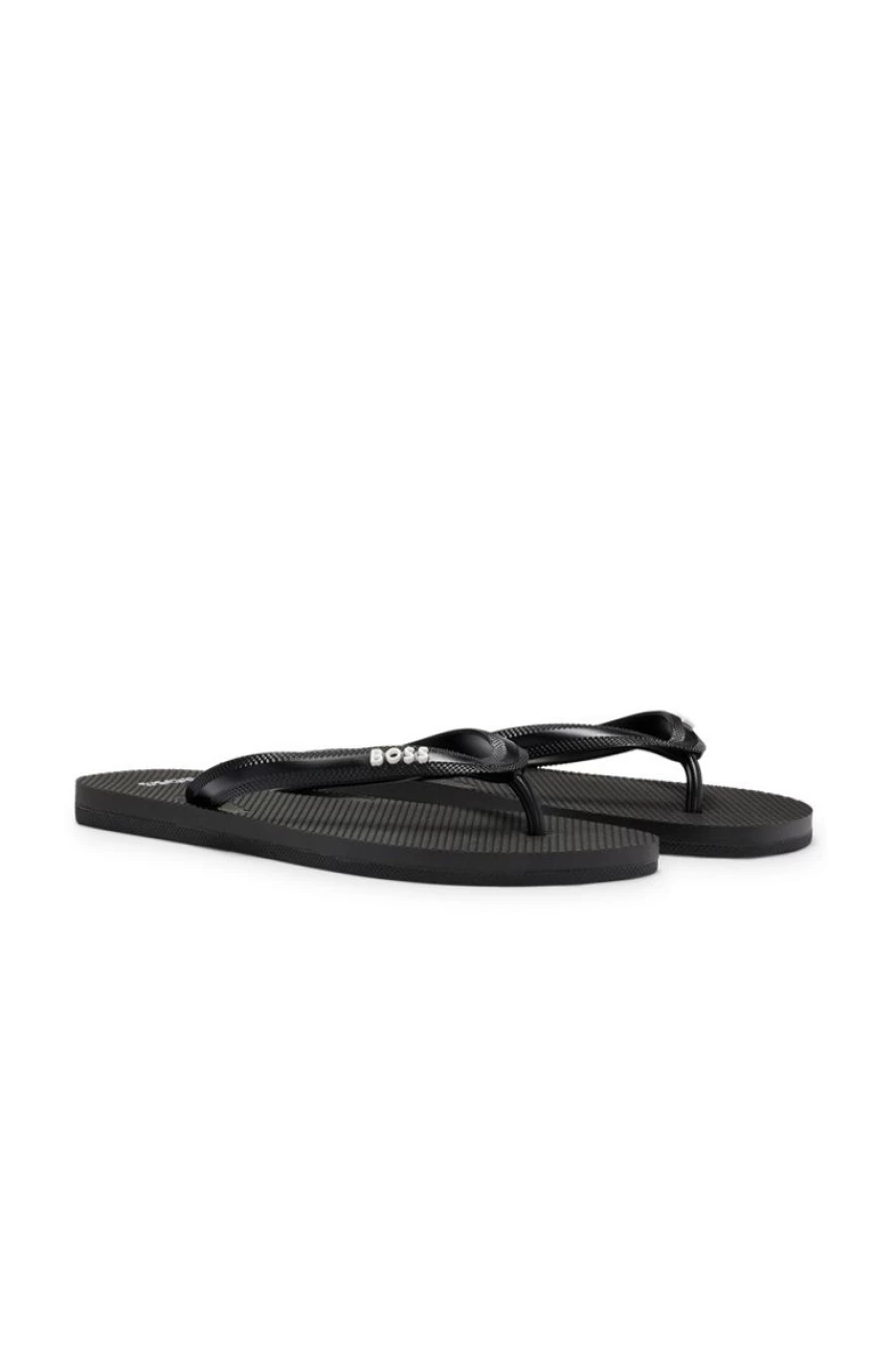HUGO BOSS Men's Italian-Made Flip-Flops with Branded Strap – Premium Comfort & Style