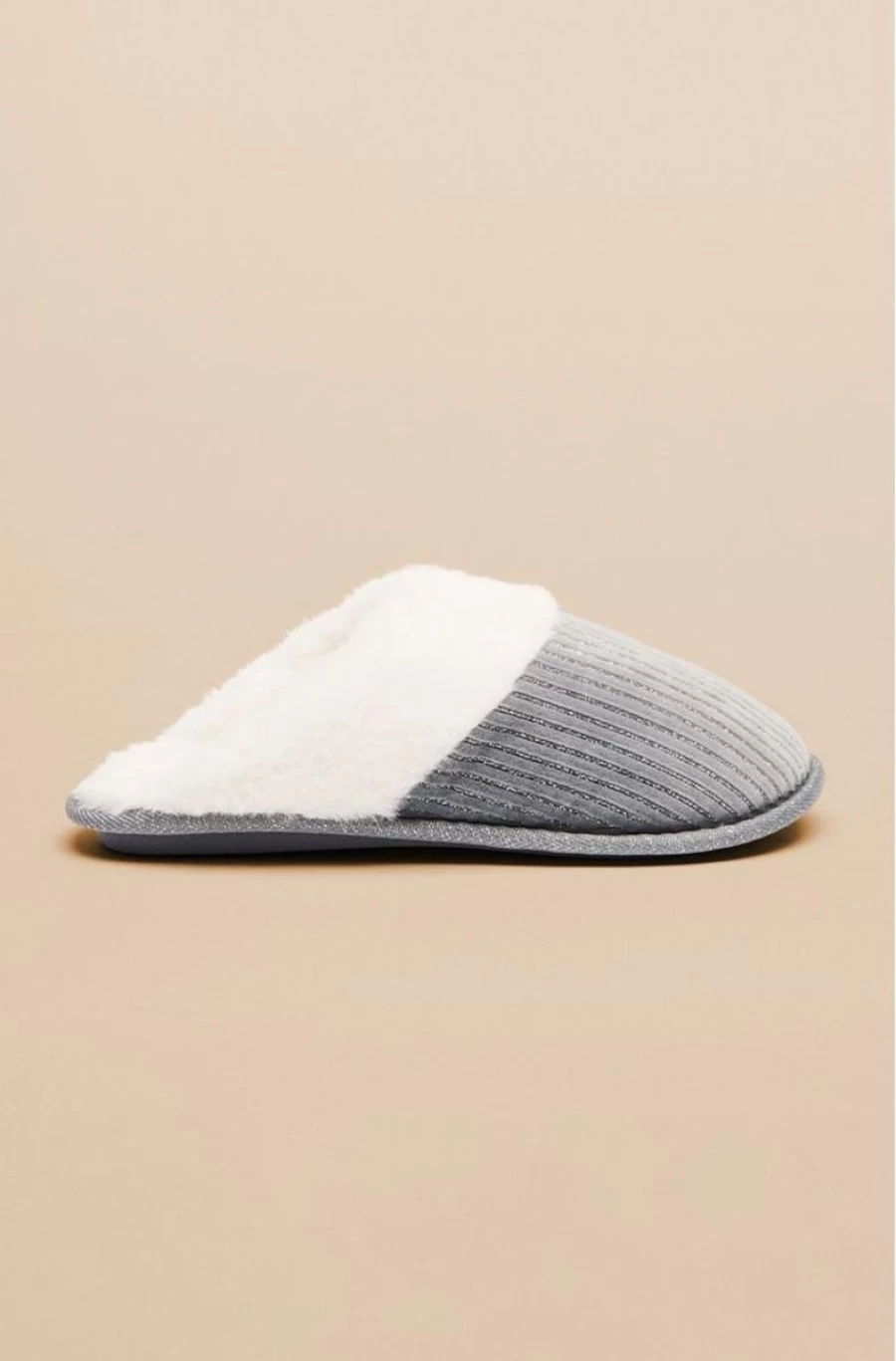 "WOMEN'SECRET Ribbed Slippers for Women - Comfortable & Stylish House Shoes"