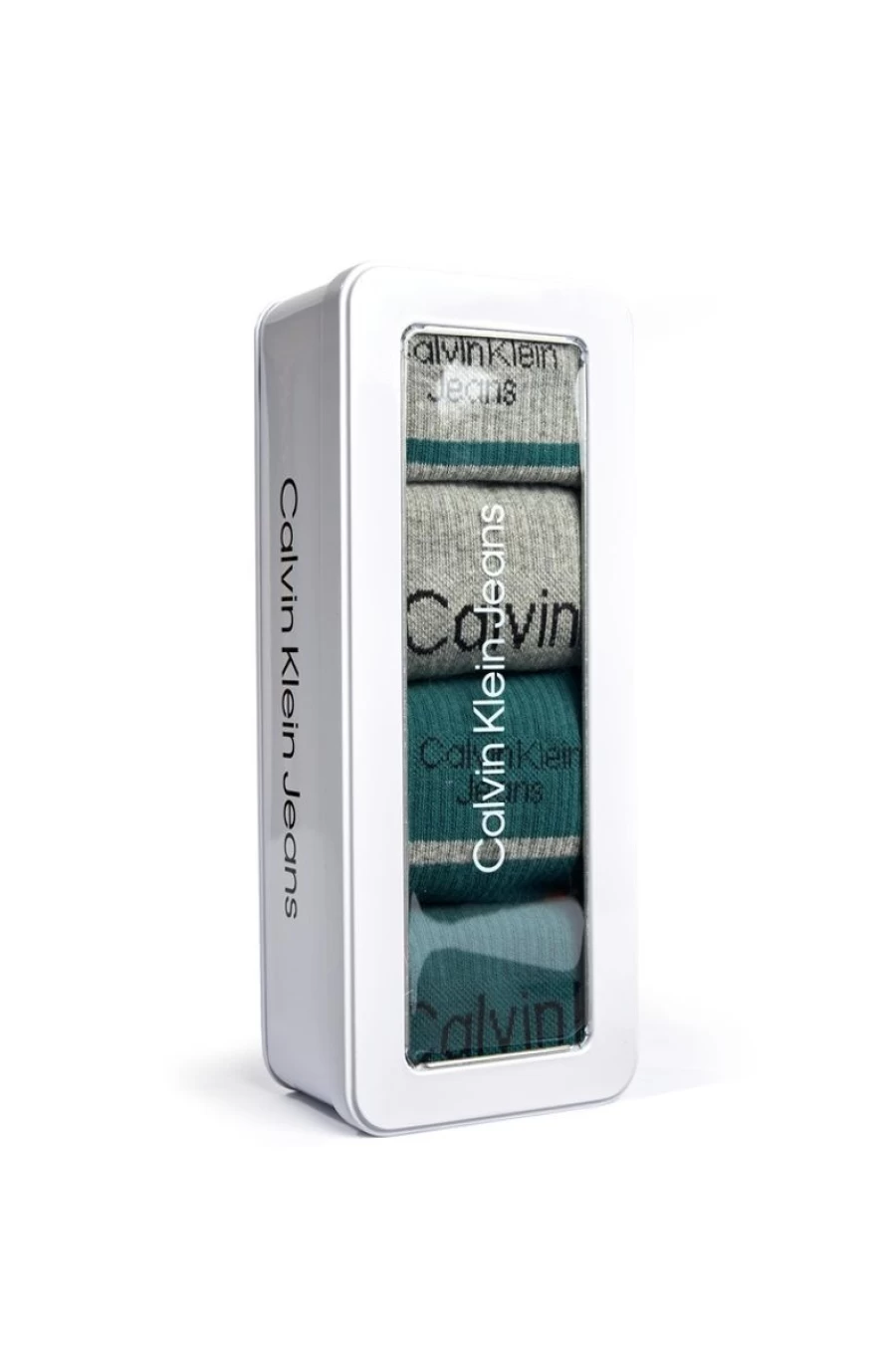 CALVIN KLEIN Men's 4 Pack Multi-Color Crew Socks Gift Set for Everyday Comfort