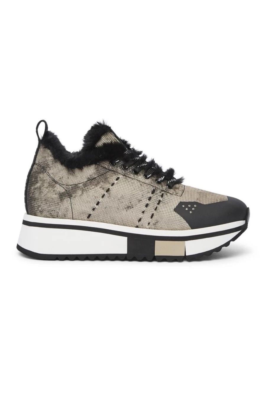 FABI Women's Beige F65 Dragon Sneakers - Stylish Comfort for Everyday Wear
