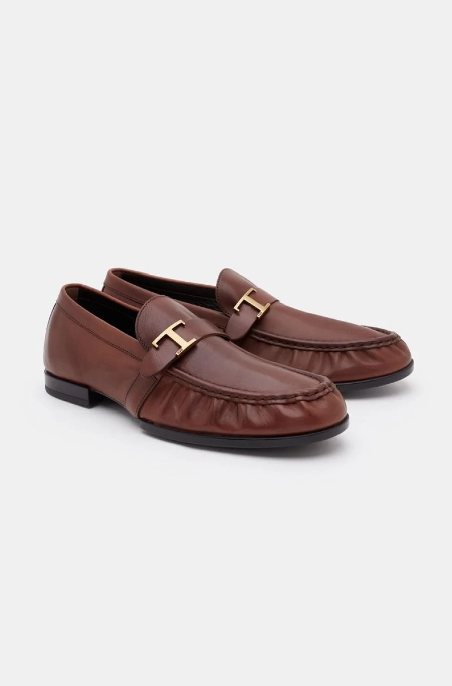 TOD'S Men's Brown Timeless Leather Loafers – Classic Comfort & Style