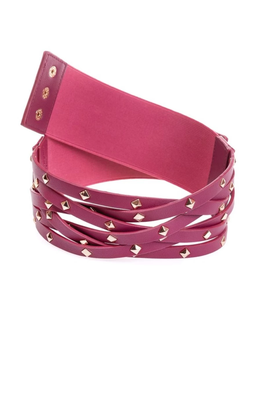 FRACOMINA Women's Stylish Wide Belt with Studs for Fashionable Outfits